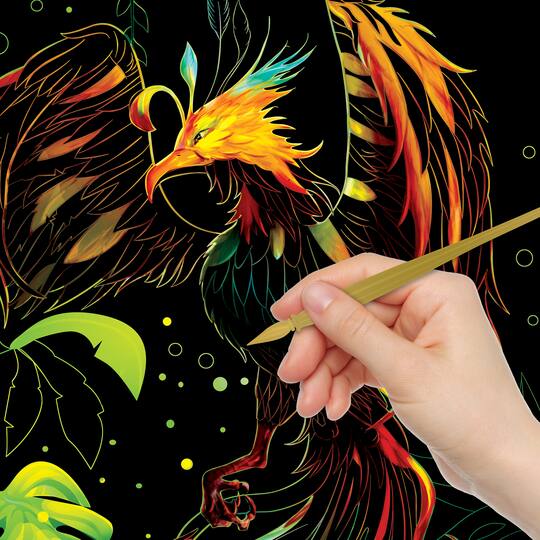 Hinkler Mythical Creatures Kaleidoscope Ultimate Etch Art Kit